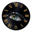 Femme aux yeux avec des étincelles de verre multicolores - horloge murale moderne-60280077