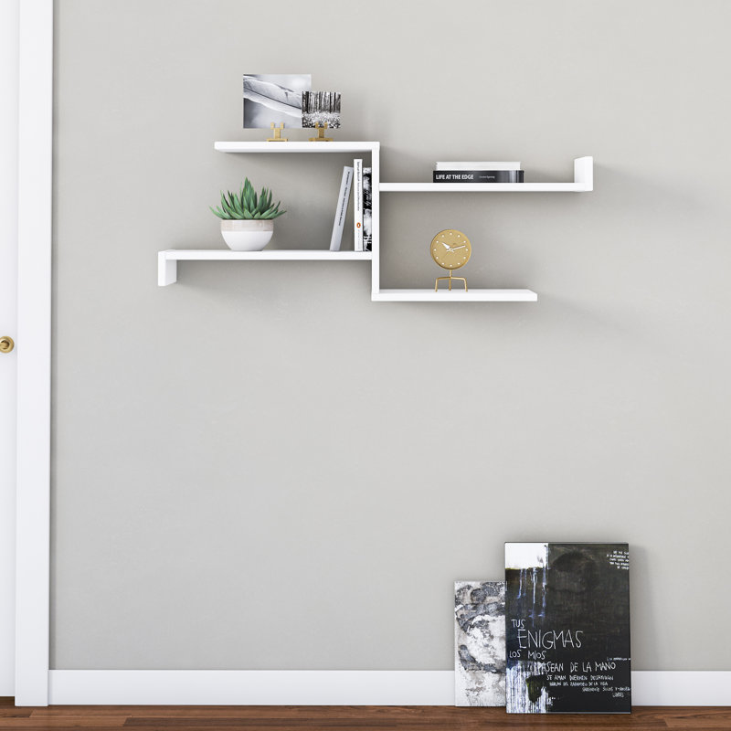 Tablette murale Derosso, Blanc