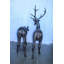 Statues en bronze grandeur nature d'une paire de cerfs, collection Nifao, 58 po x 18 po x H 58 po