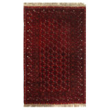 Canvello Rust Afghani Bashire Rug - 4'3"X6'5"