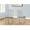 Chaise de salle à manger 39 po, 21,75 po x 37,5 po, bois massif avec tissu, ensemble de 2 chaises, gris antique, transitionnel