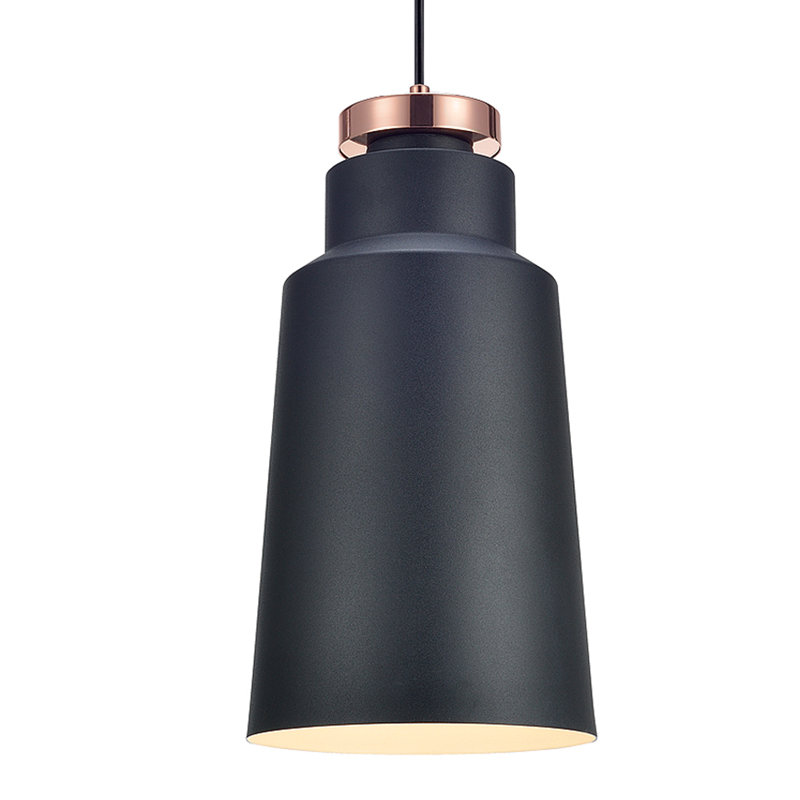 Deangalo 1 - Light LED Single Pendant, Black, Black, 96.6" H x 8" W x 8" D