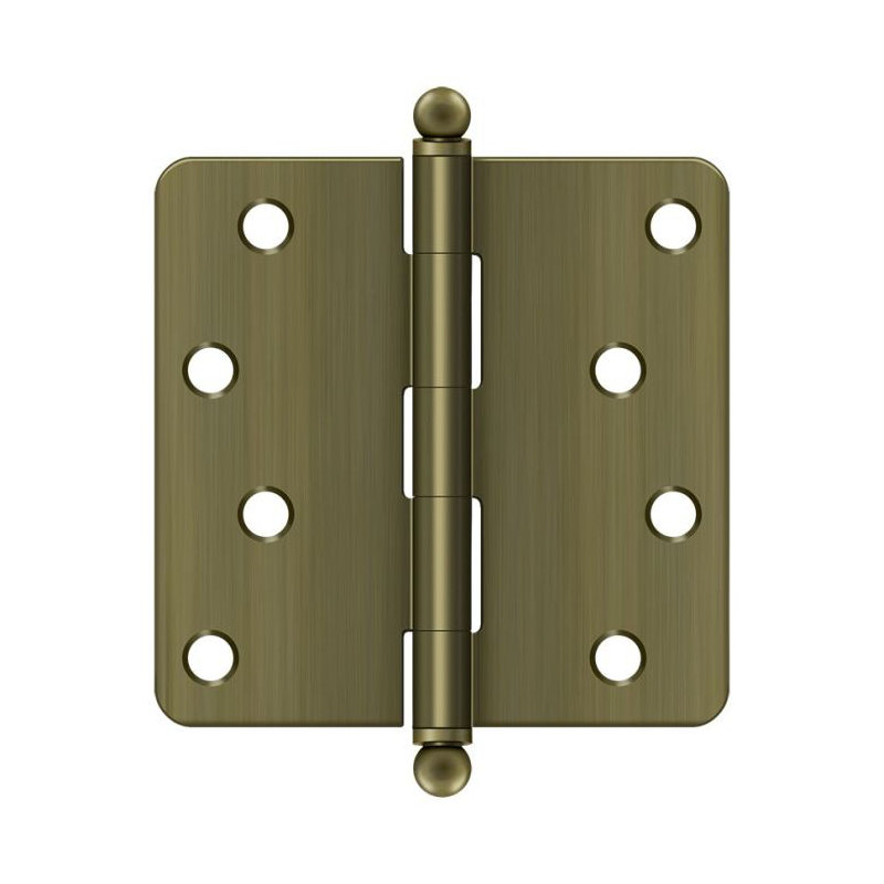 Steel Hinge, Antique Brass