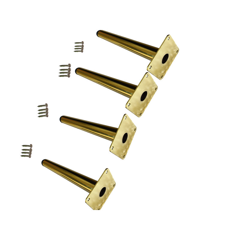 Golden Metal Sofa Replacement Leg, Gold