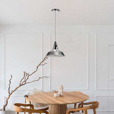 Barkbridge 1 - Light Chrome Single Pendant