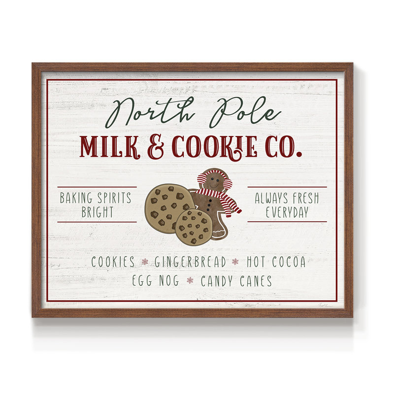Milk and Cookie Co-Print - Restickable, Noyer, H 16 po x l 20 po
