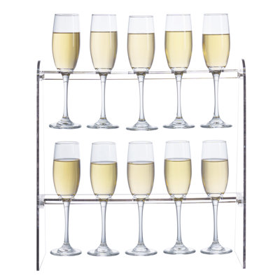 Tabletop Wine Glass Rack in Clear
