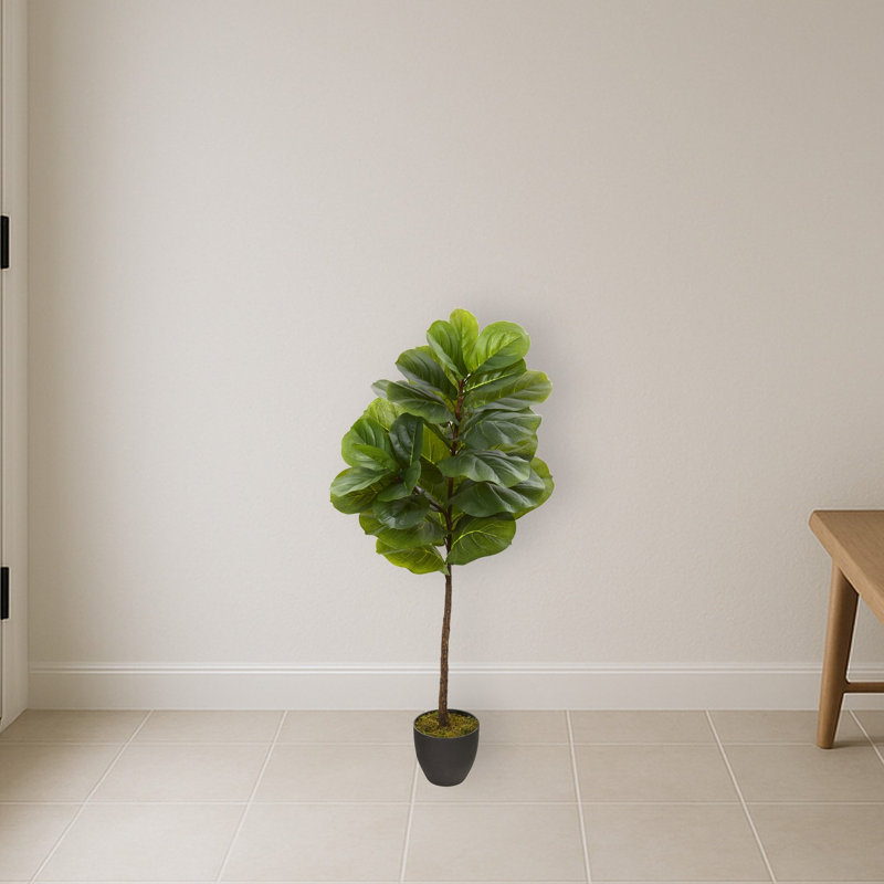Fiddle Leaf Artificial Tree with Nursery Planter