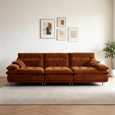 Italian Minimalist Design Three-seater Sofa