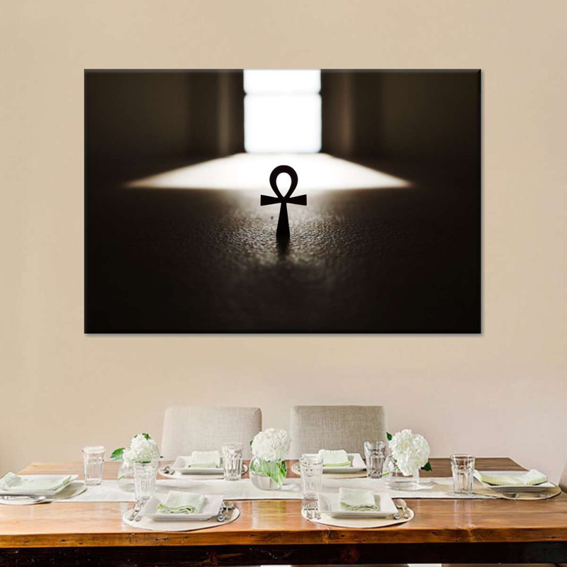 Égyptien Ankh, reproduction sur toile, H 8 po x l 12 po x P 1 po