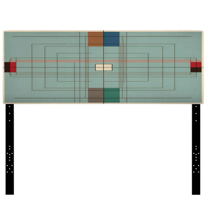 Tête de lit rétro Mid-Century, Grand