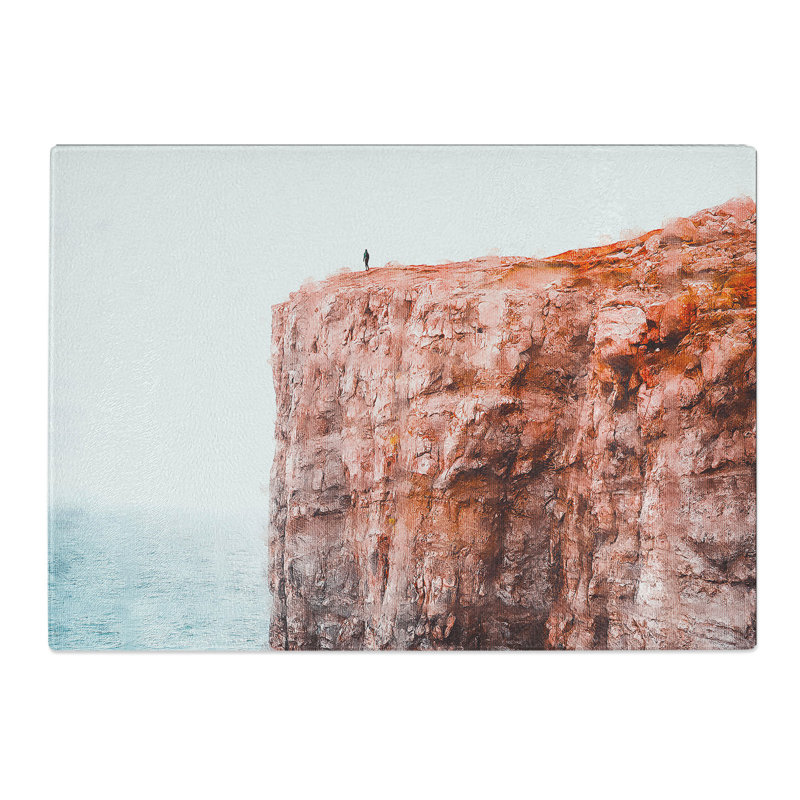 The Top of the Cliff Chopping Board, 0.4cm H x 28.5cm W x 39cm L