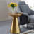 Modholic Anna Side Table, Gold - Gold-461428648