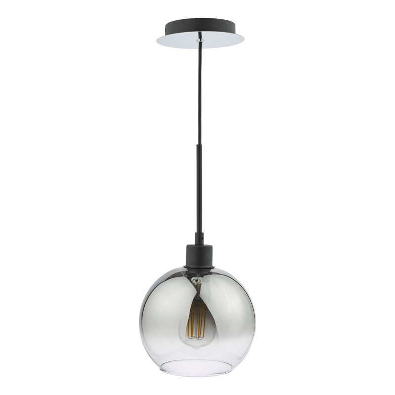 Aahiluddin 1 - Light Pendant, Smoked, Matt Black