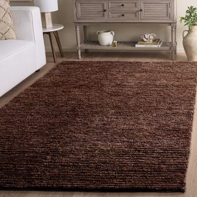 Tapis en jute de couleur unie Seden