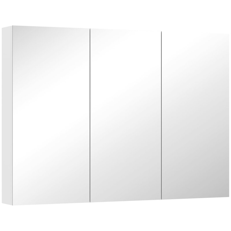 91.5mm W 65mm H Wall Mounted Required Framed Medicine Cabinet Mirror