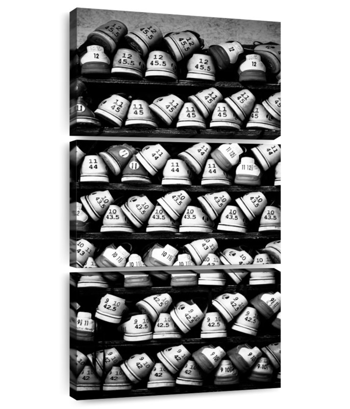 Bowling Shoes Display, 80" H x 39" W