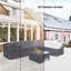 Housse pour canapé modulaire en rotin Keyala
