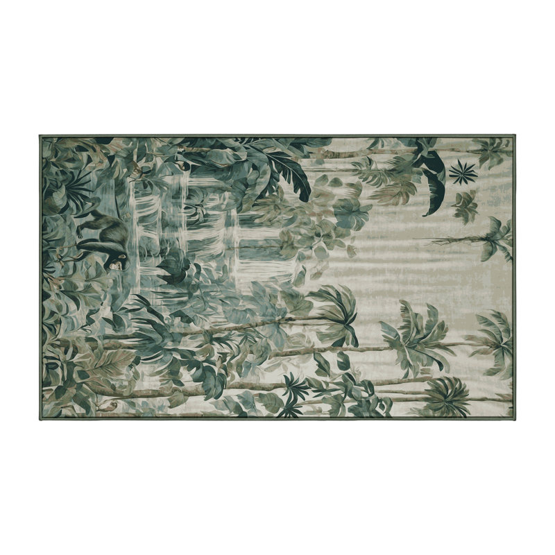 Tapis vert lavable à la machine, Rectangle 8 pi x 10 pi