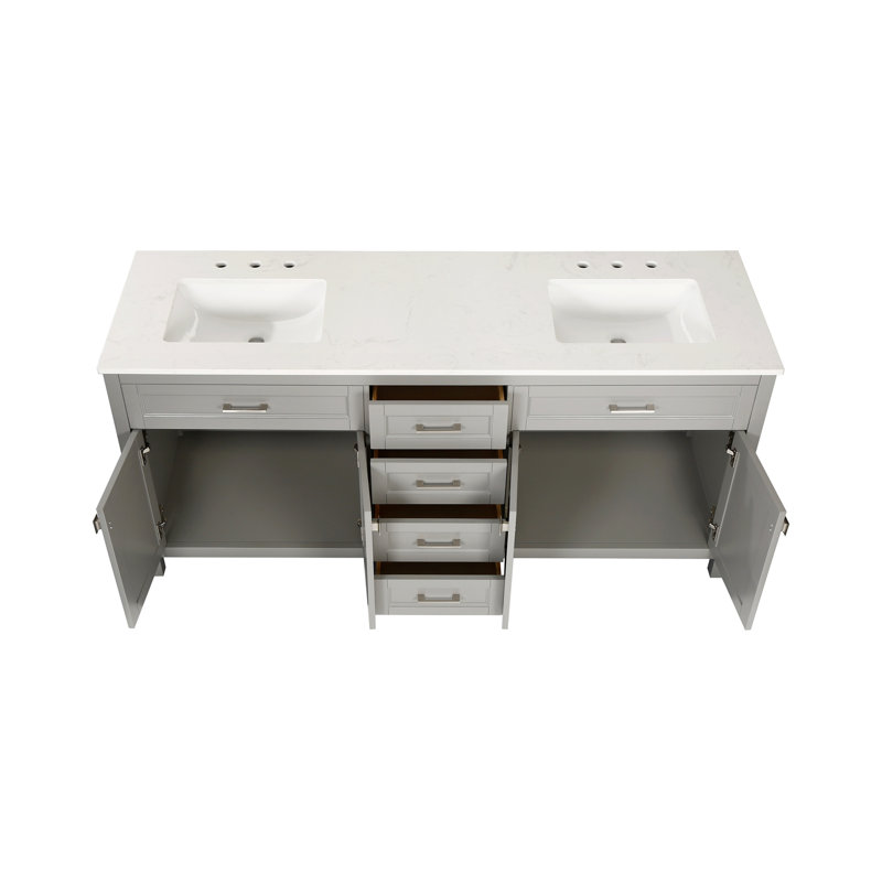 Meuble-lavabo pour meuble-lavabo, Gris