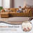 5 - Piece Teddy Modular Sectional Sofa Cloud Couch with Ottoman and 2 Storage Side Table-793588772-798281545