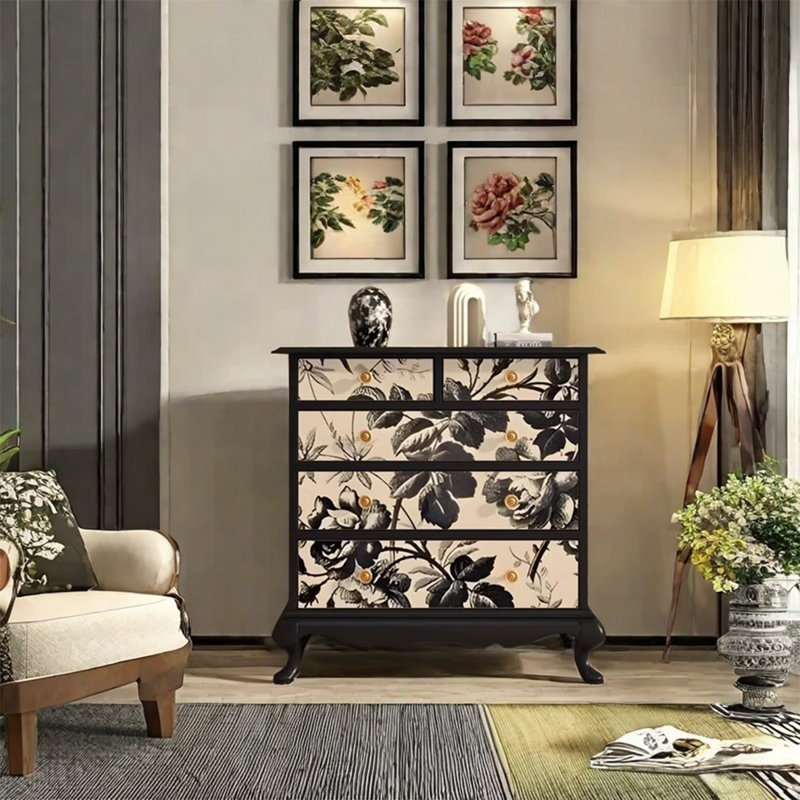 Armoire à cinq tiroirs avec plateau spacieux