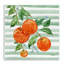Plaque murale vigne orange juteuse, design par Paul Brent
