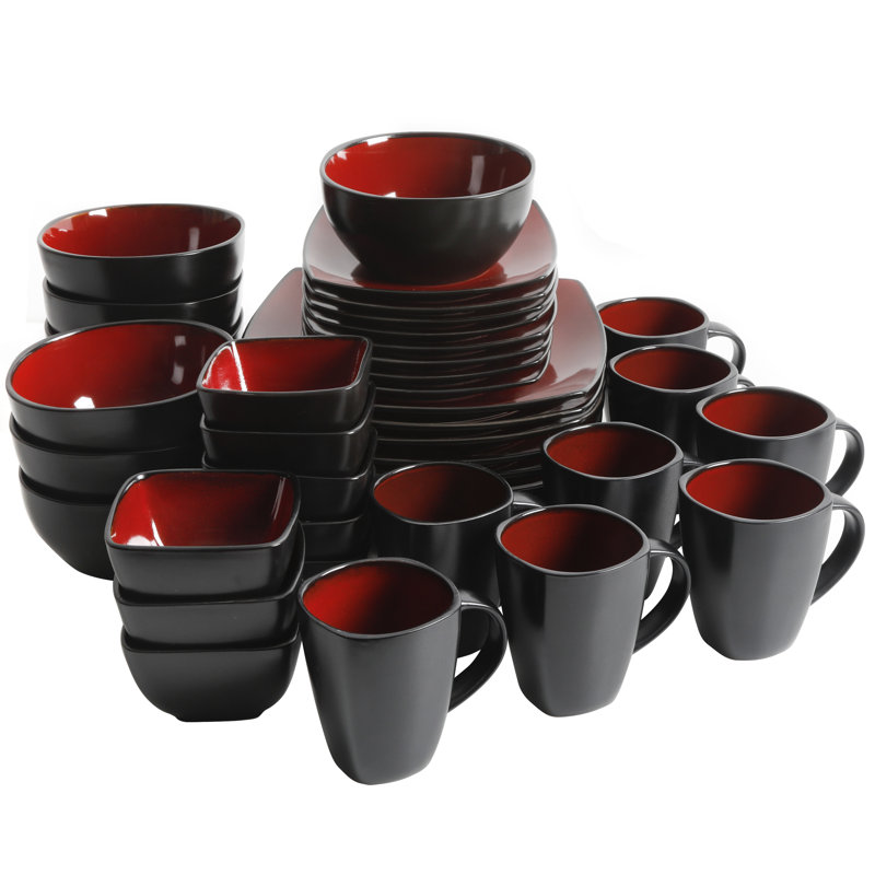 Gibson Soho Lounge Red 40 Piece - 128138.40R