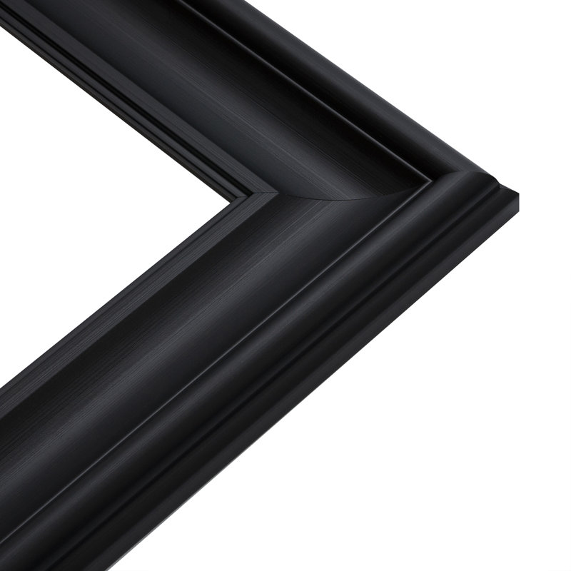 Enfield Plastic Flat Mirror, 58.2 cm H x 148.2 cm W, Black