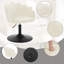 Dressing Table Chair, Vanity Chair with Back, Boucle-1541807792-1541807807