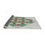 Tapis à motif géométrique vert / gris / rouge Antoninette-117247829