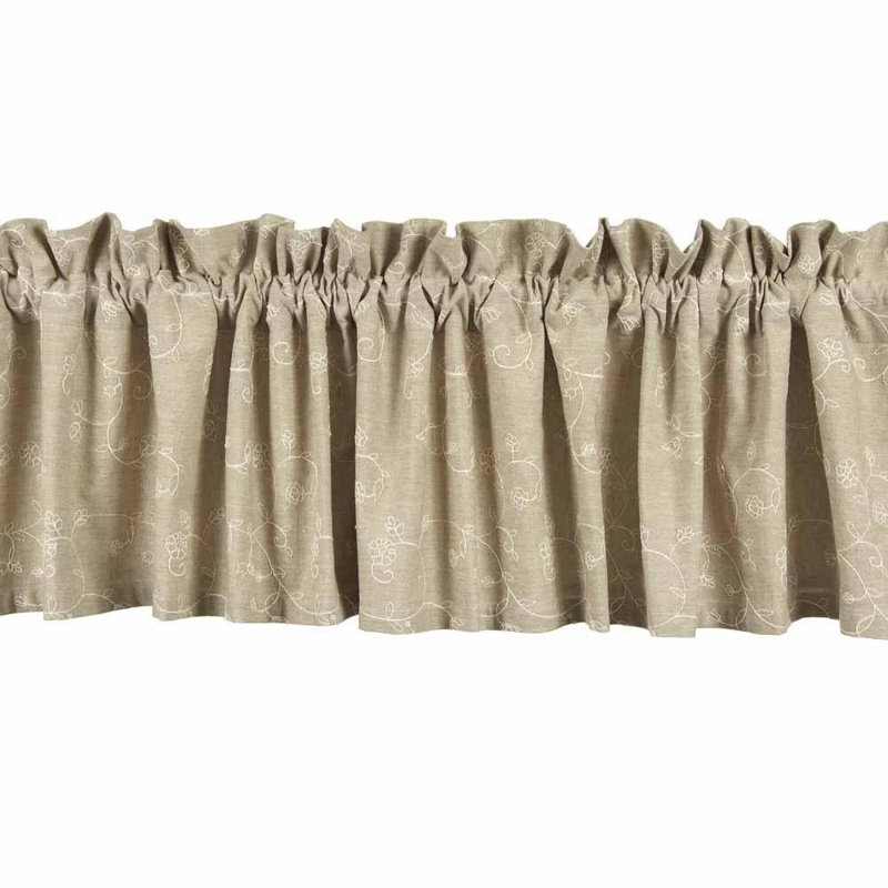 Castillon Cotton Window Valance, Taupe