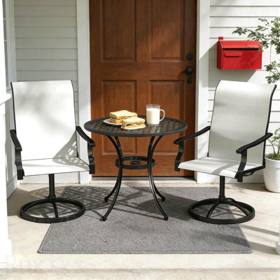 Outdoor Dining Chairs,Swivel Chairs Set Of 2