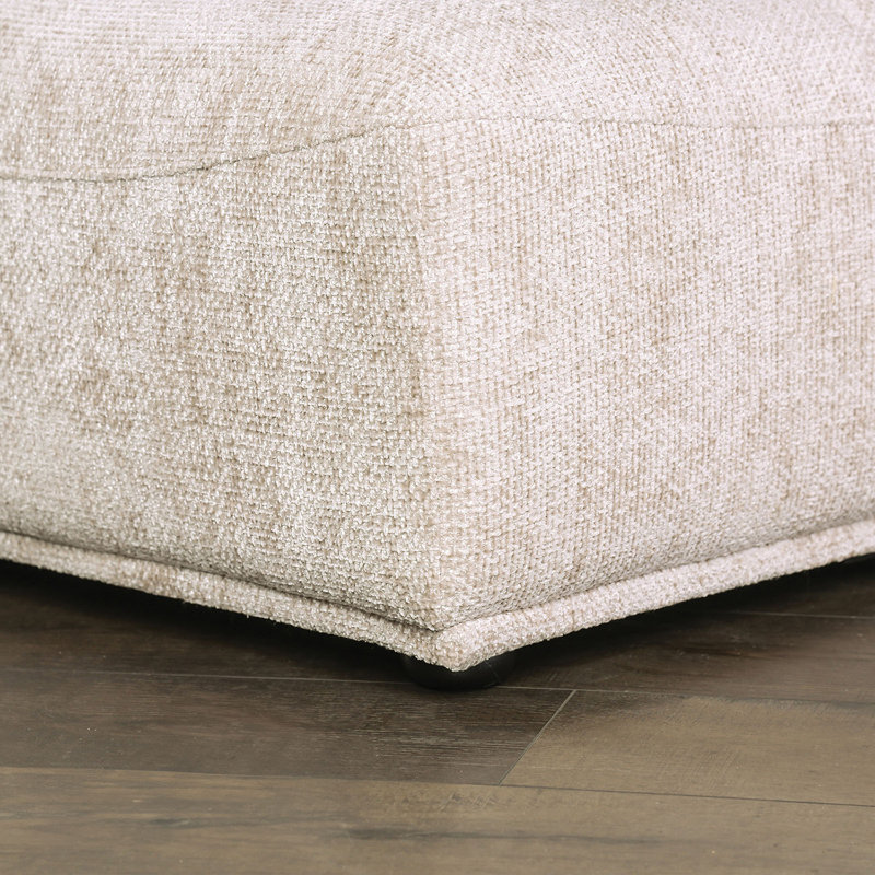 Fauteuil sans accoudoir extensible de 37 po Aukeem, Chenille brun