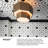 Facet Seven-Light Convertible Hexagonal Two-Tier Chandelier-94487038-94487039