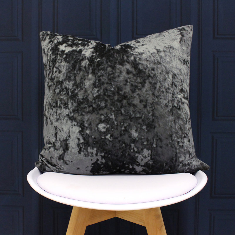 Naperville Square Scatter Cushion, Pewter, 55cm H x 55cm W x 5cm D
