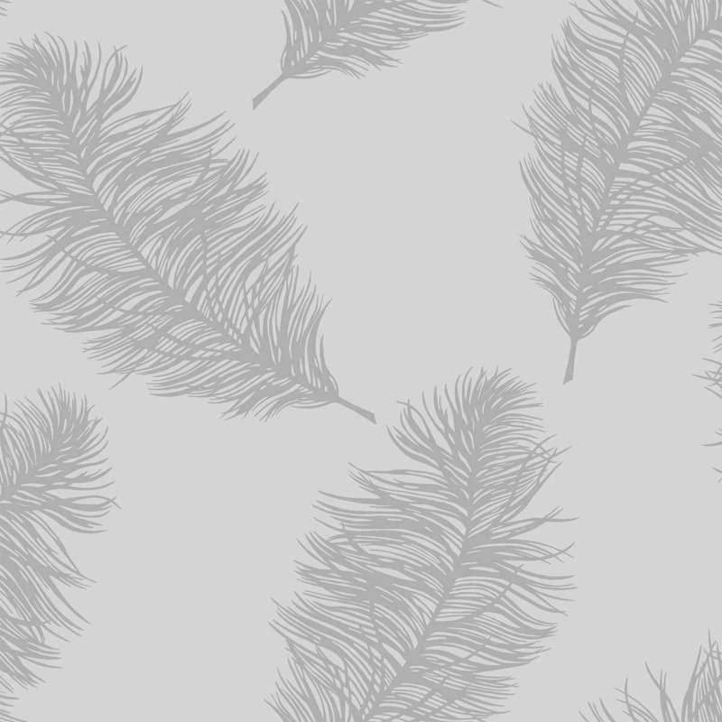 Silver Grey Wallpaper Plain Luxury Glitter Metallic Modern Shiny Various Designs[12626 - Fawning Feather], Silver/Grey