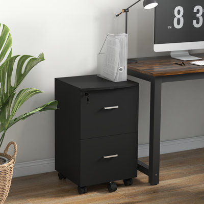 Jyiah 17'' Wide 2 -Drawer Mobile File Cabinet