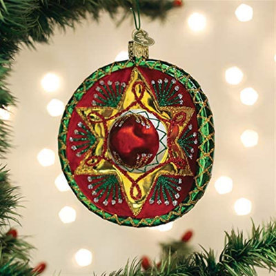 Old World Christmas Blown Glass Ornament for Christmas Tree, Sombrero