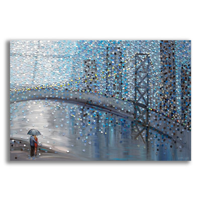 «Rainy Date with the Bridge View» par Ekaterina Ermilkina - reproduction non encadrée