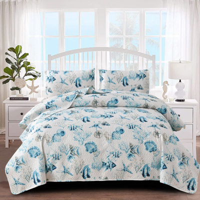 Ensemble de courtepointe Beach Coastal
