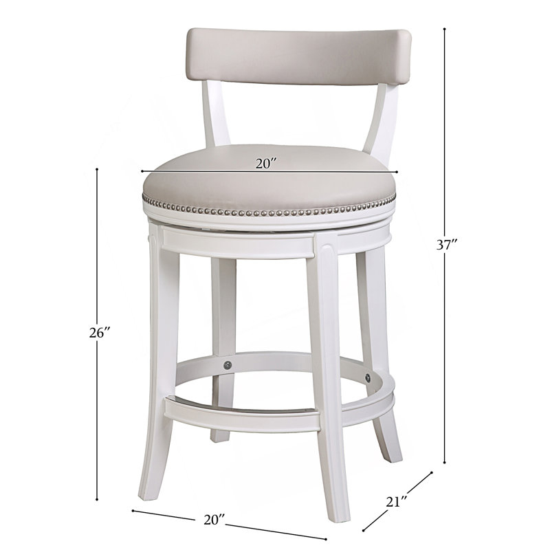 Tabouret de bar élégant à hauteur de comptoir de 1 pièce, parfait pour les cuisines modernes, 26