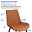 Chaise rembourrée en similicuir Josman avec pieds en acier -23872856-52703549