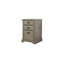 Classeur en bois à trois tiroirs Traditional, armoire de rangement, gris