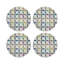 Truiq Happy Vegan Leather Round Coasters