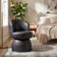 Fauteuil d'appoint à oreilles pivotant rembourré en similicuir-684682101