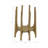 Jiselle Decorative Pillar Candle Holder for Home Decor - Modern Tabletop Candle Holder or Floor Accent for Living Room Decor - Gold & Metallic-1759155093