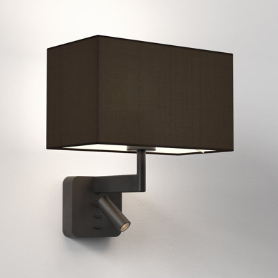 Beaumont Reader, Matt Black with Rectangle 285, Oyster Fabric