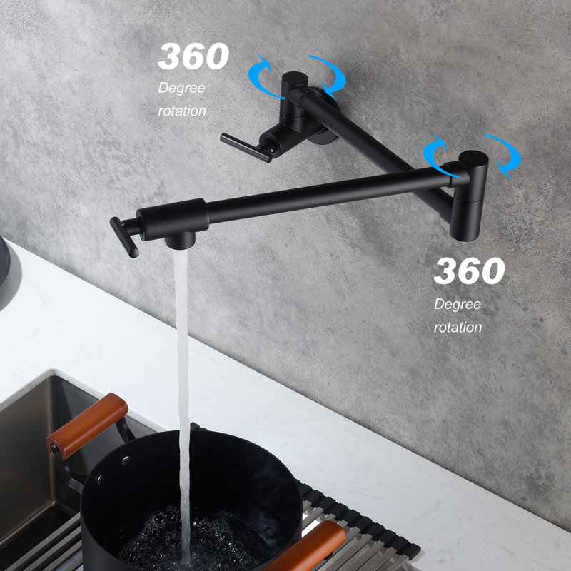 Pot Filler with Accessories, Matte Black