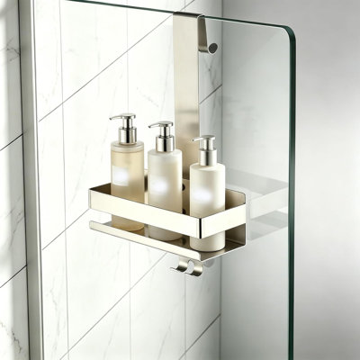 Over-the-Door Stainless Steel Shower Caddy